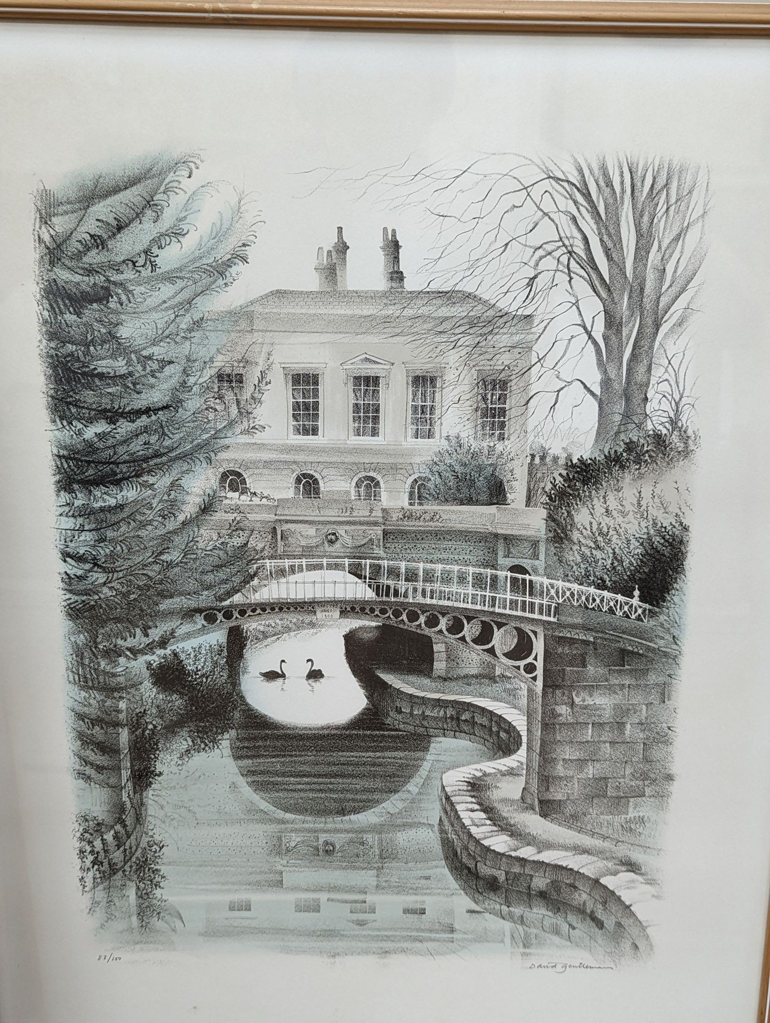 David Gentleman, four limited edition prints, topographical scenes, all signed in pencil and numbered from the edition of 100, 63 x 50cm